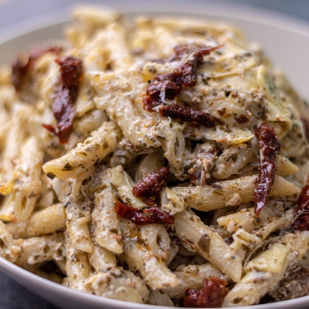 Image for Creamy Pesto and Goat Cheese Pasta